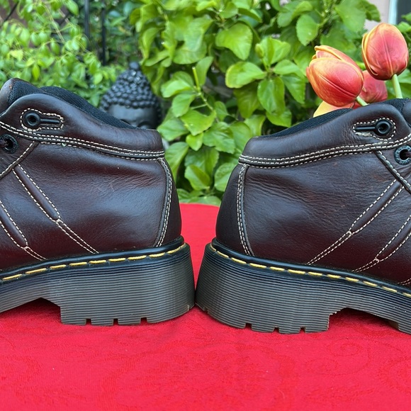 🏴󠁧󠁢󠁥󠁮󠁧󠁿 Dr. Martens MIE Vintage Chunky Brown Platform Oxfords UK 5 - Picture 14 of 17